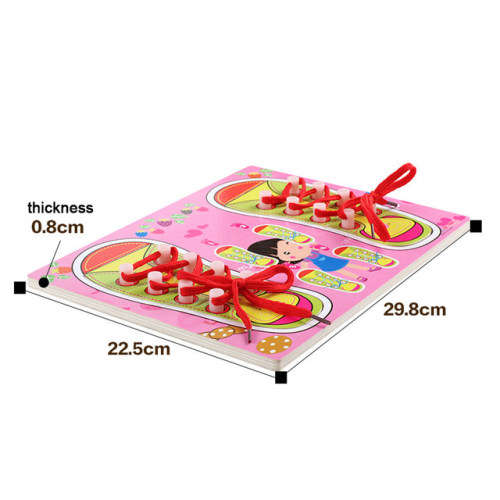 Learn to Tie Shoelaces Puzzle | Pink/Blue