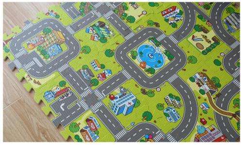 Jumbo interlocking foam puzzle eva mat, The Big City.