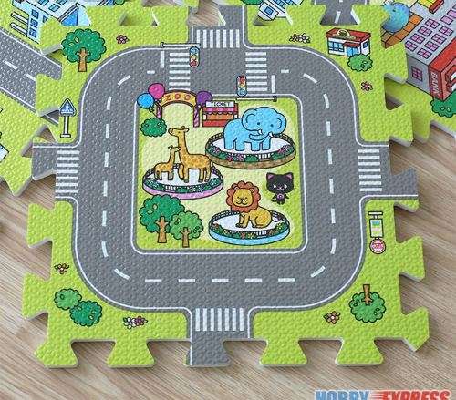 Jumbo interlocking foam puzzle eva mat, The Big City.