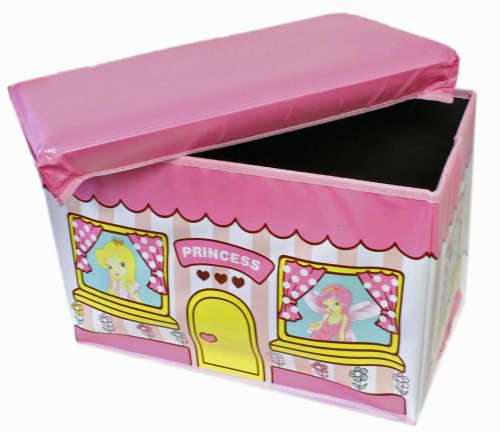 BIG kids storage toy box and stool, FIRE TRUCK OR PRINCESS!