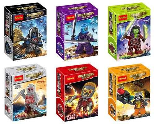 Decool 0175-0180 Guardians of the Galaxy Figurines - Set of 6