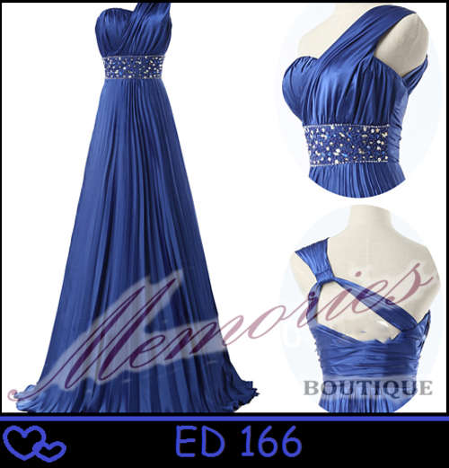 BEAUTIFUL BLUE SILK-LIKE STRETCH BRIDESMAID DRESS!