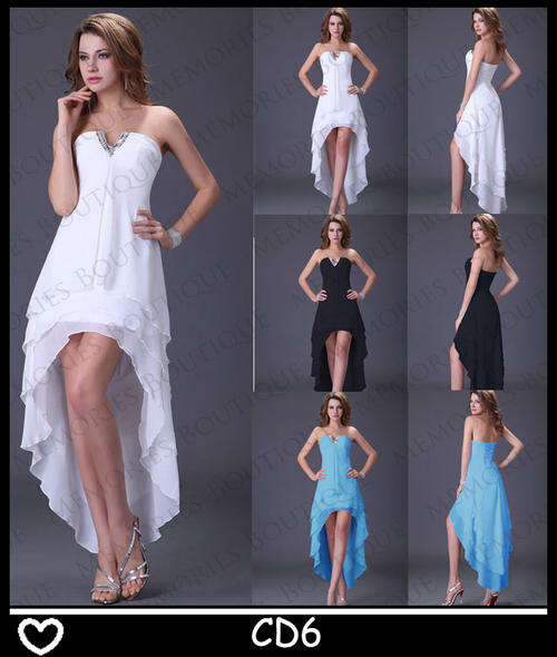 STUNNING LACE-UP BLUE/WHITE/BLACK CHIFFON COCKTAIL/EVENING DRESS!!!