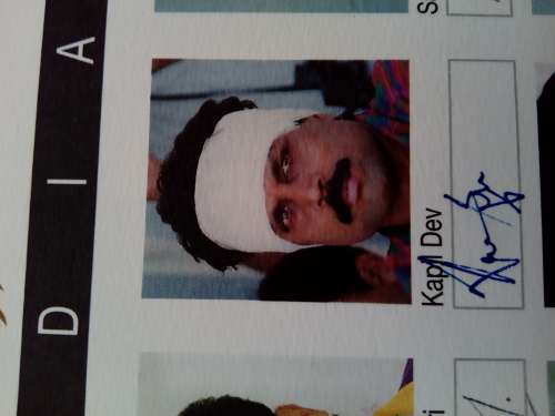 India Cricket Tour Team to South Africa - All original ink signitures