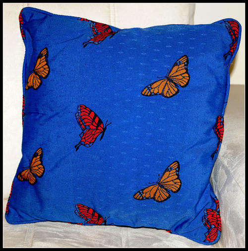 CONTEMPORY DESIGN SCATTER CUSHION - Butterfly Design (Embroided)