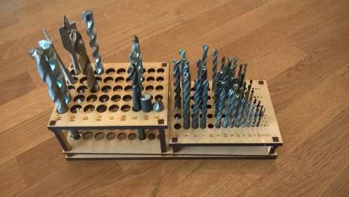 KCD Drill Bit Holder - Stores 125 drill bits - 1mm to 13 mm (in 0.5mm increments)