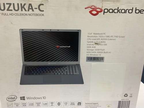 **BARGAIN BUY**PACKARD BELL LAPTOP - ULTRA PORTABLE NOTEBOOK - RETAILS@R5k -GRAB IT@ JUST R2499!