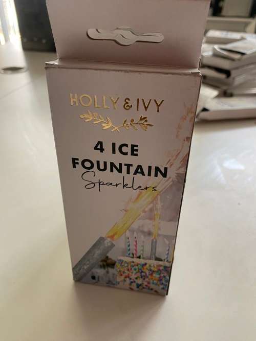 Holy & Ivy Ice Fountain Sparkler Candles