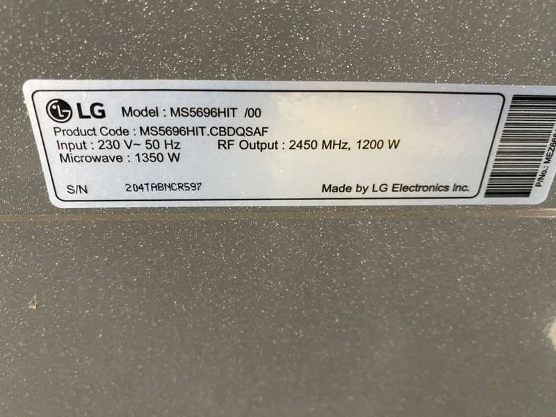 LG 56L Neochef Microwave MS5696HIT