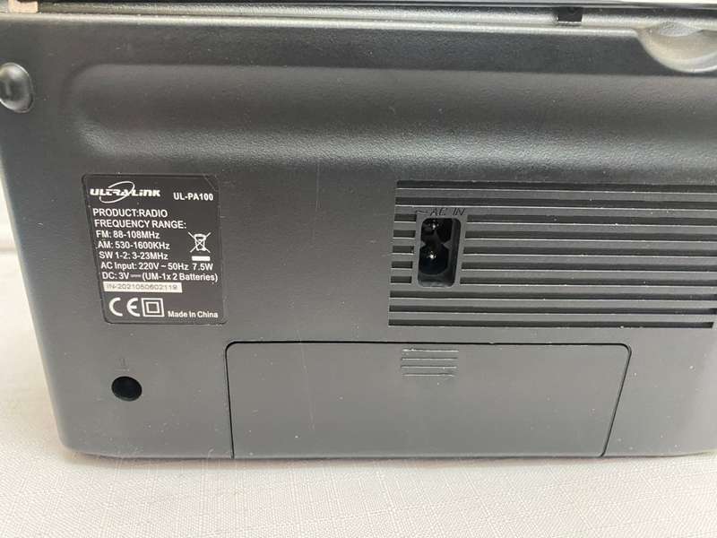 Ultralink Portable FM Radio with built in Rechargeable Battery UL-PA100