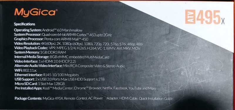 MyGica Android Tv Box ATV495x