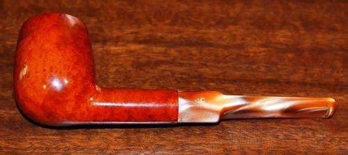Vintage Smoking Pipe - Orange Billard