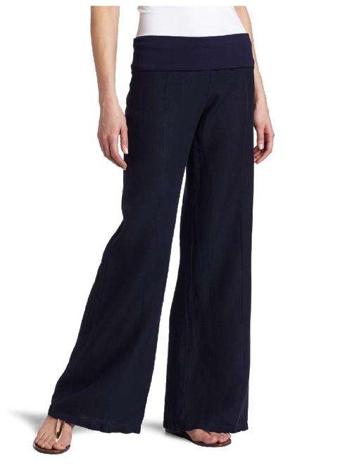 R150.00 Ladies 100 % Linen fold over pants size XL BLACK