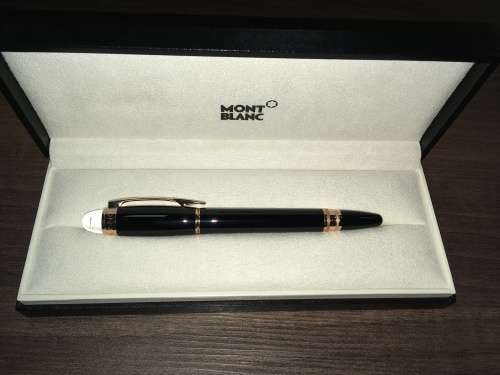 MontBlanc StarWalker Red Gold Resin Ballpoint Pen + Refills