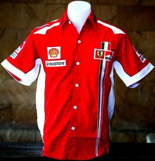 F1 2009 NEW FERRARI PIT CREW SHIRT RED II M