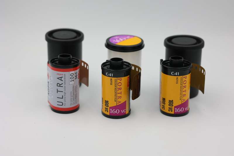 3 x Expired 35mm film rolls