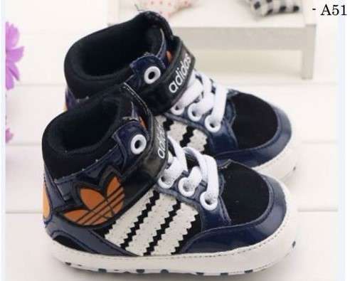 ADIDAS HI-TOP BABY SNEAKERS.