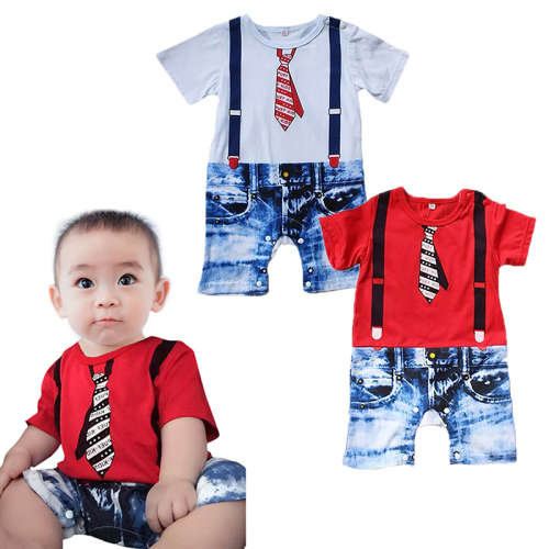 SUSPENDER / TIE DESIGN BABYGROW....