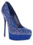 GIANMARCO LORENZI HIGH HEEL CRYSTAL PLATFORM.