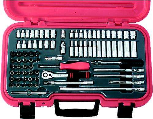 KENNEDY PROFESSIONAL 82 PIECE 1/4" METRIC / AF SOCKET SET