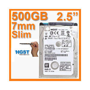 500GB slim laptop drives