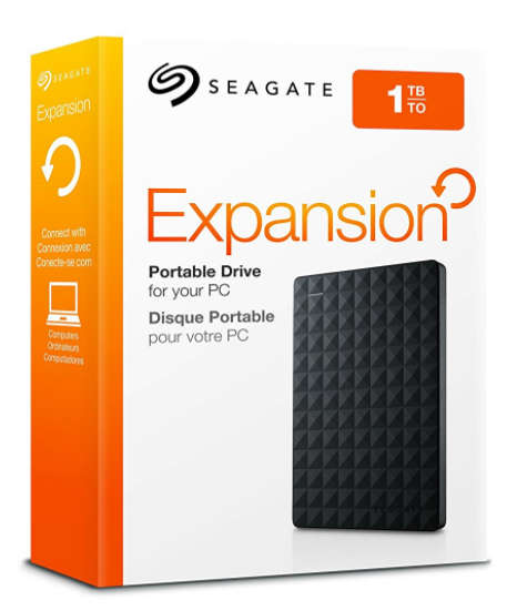 Seagate 1 TB External  Portable Hard Drive (USB 3.0 )