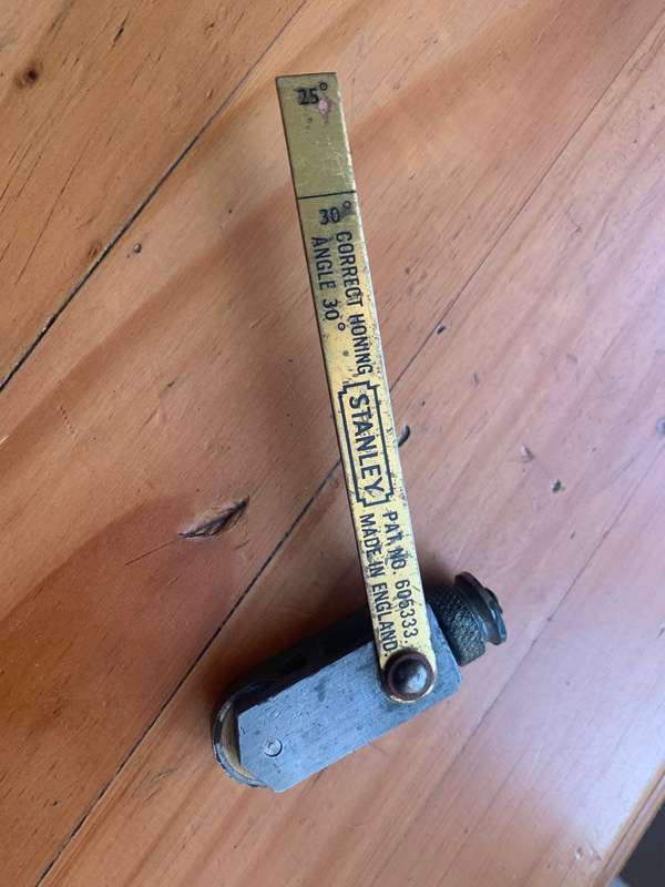 Vintage Stanley plane iron honing guide