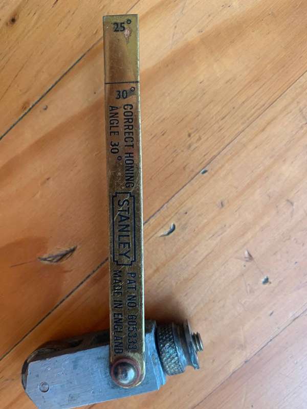 Vintage Stanley plane iron honing guide