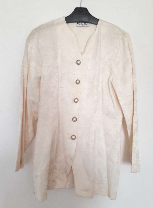 Women's Jacket - Patterned - Cream