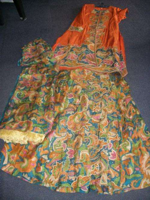 Adults silky Sharrara long top