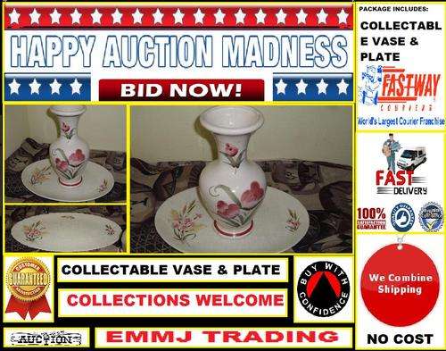 COLLECTABLE VASE & DISH