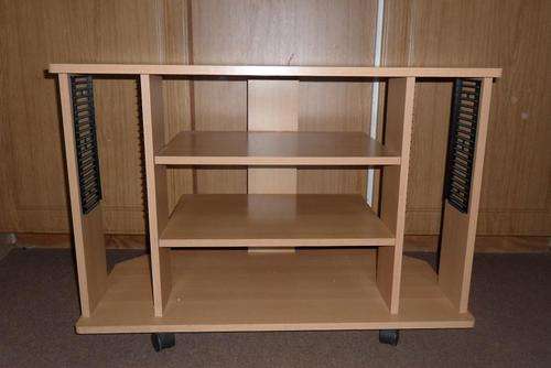 NEW TV STAND ON WHEELS - ALREADY ASSEMBLED