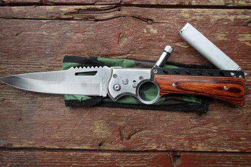MF FENGLI STAINLESS STEEL KNIFE - 180GR 27CM (TORCH & LIGHTER)