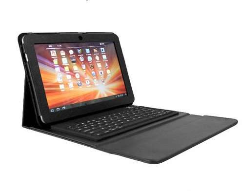 Bluetooth Wireless Keyboard Leather Case For Samsung Galaxy Tab 10.1 P5100 & P7500
