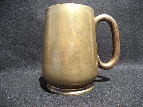 EPNS Hard Soldered Brass Pint Tankard