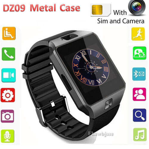 DZ09 Bluetooth Smart Wrist Watch Phone Mate For Android iPhone HTC Camera SIM TF