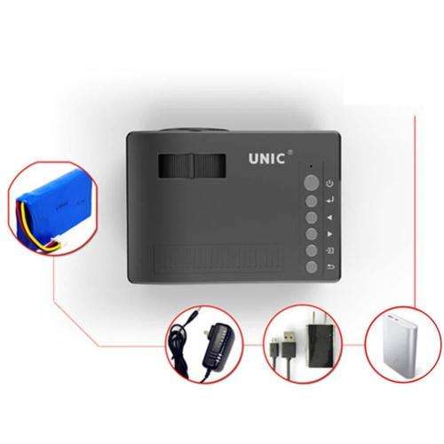 Mini LED LCD Projector HD 1080P Home Theater HDMI USB VGA AV Cinema Black EU BF