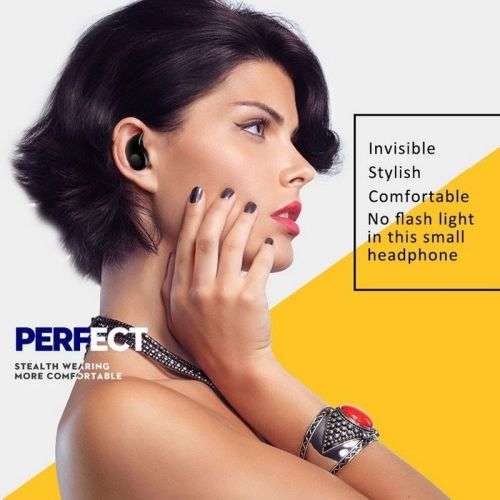 Mini Wireless In-ear Earpiece Bluetooth Earphones Invisible Headphones Stereo