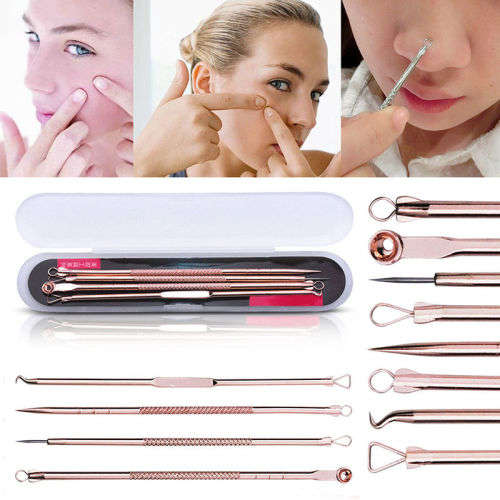 4Pcs/set Pimple Blemish Blackhead Comedone Acne Extractor Remover Tools Needles
