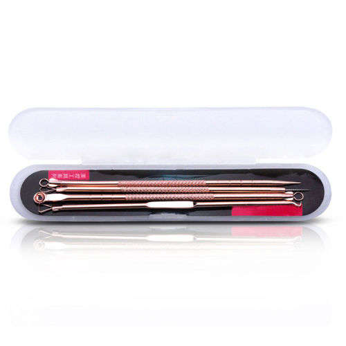 4Pcs/set Pimple Blemish Blackhead Comedone Acne Extractor Remover Tools Needles