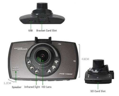 Advanced Portable Car Camcorder Full HD DVR Black Box Window Mount Front Facing Dash Cam