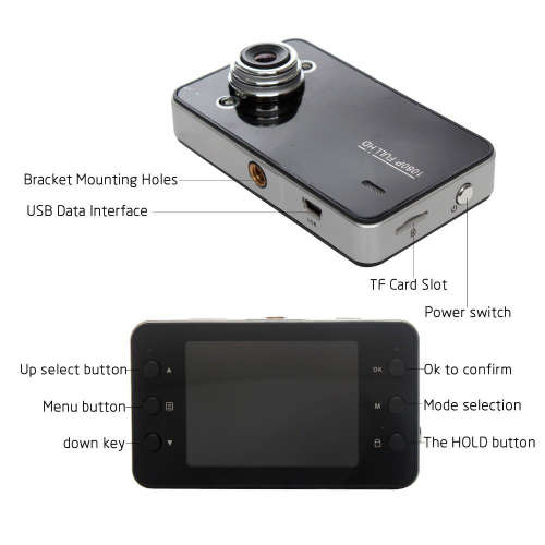 Vehicle BlacBox DVR Full HD 1080 Window Mount Front Facing Dash Cam