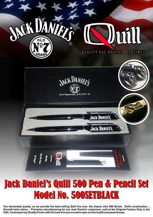 Jack Daniels Quill 500 Pen and Pencil Set