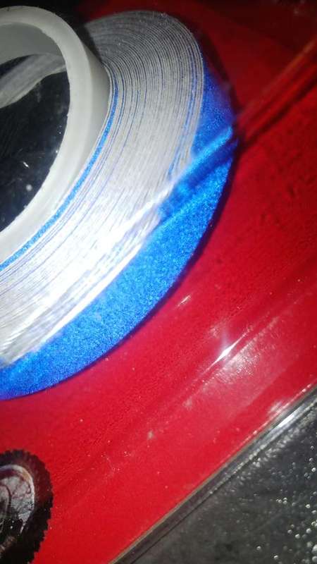 Rim Tape Dark Blue - Reflective - With Aplicator - For Superbikes ** NEW **