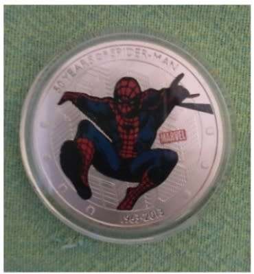 Replica Spiderman Coin in capsule