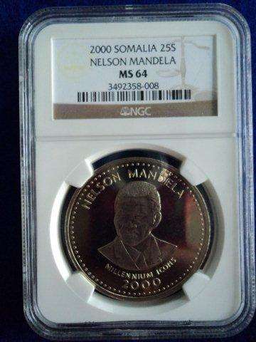 !!! 2000 - MS63 - Nelson Mandela - Millenium Icons !!!