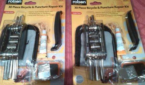 Rolson 30 Piece Bicycle & Puncture Repair Kit - NEW