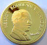 1oz 24K .999 GOLD CLAD NELSON MANDELA SOUTH AFRICA 10 YEARS FREEDOM Coin