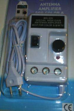 SPECIAL HIGH GAIN ANTENNA AMPLIFIER FOR COLOUR TV's   (NEW)