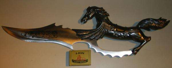 HORSE COLLECTORS KNIFE WITH STAND +++REDUCED TO GO+++